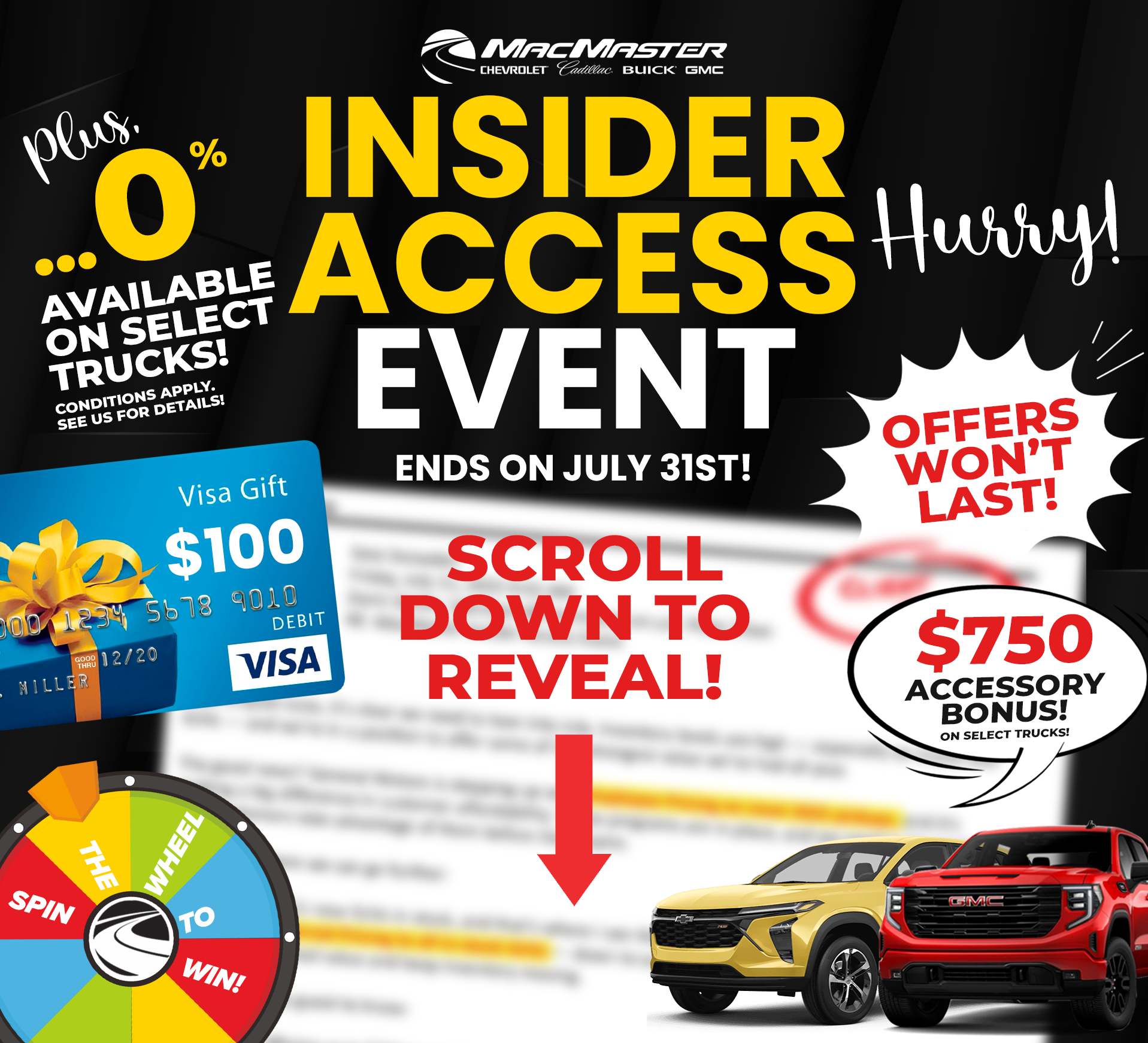 Insider Access Event | MacMaster Chevrolet, London ON